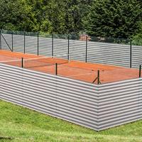 Balkon Privacy Scherm Grijs-Wit afm. 1x10m - thumbnail