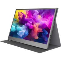 Denver PMO-15604 LED-monitor Energielabel B (A - G) 39.6 cm (15.6 inch) 16:9 30 ms Mini-HDMI, USB-C, Hoofdtelefoon (3.5 mm jackplug) IPS LED - thumbnail