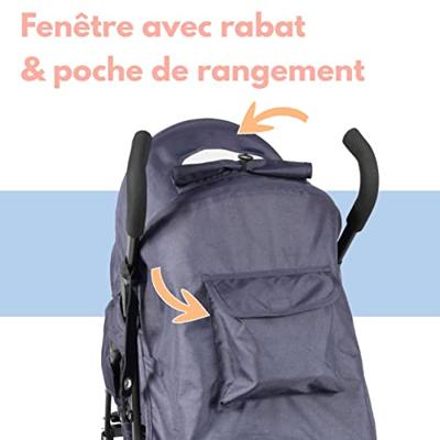 BAMBISOL dubbele wandelwagen - 6-36 maanden voor de voorstoel (max 15 kg) en 0-36 maanden (max 15 kg) voor de achterbank