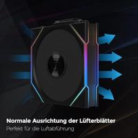 Lian Li Lian Li UNI FAN TL Wireless Lüfter, ARGB, PWM - 120 mm, schwarz PC-ventilator (b x h x d) 120 x 28 x 124 mm - thumbnail