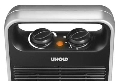 Unold 86106 electrische verwarming Zwart, Zilver 2000 W Ventilator elektrisch verwarmingstoestel