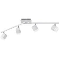 LED Plafondspot - Trion Ribon - 16W - Warm Wit 3000K - 4-lichts - Rechthoek - Mat Wit - Aluminium - thumbnail