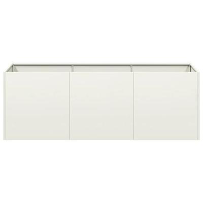 Plantenbak 120x40x40 cm koudgewalst staal wit Plantenbak 120x40x40 cm koudgewalst staal wit