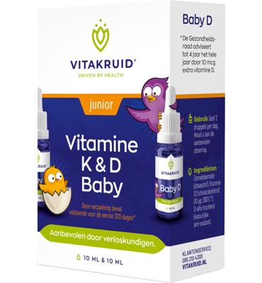 Vitakruid Vitamine K en D Baby druppels Vitakruid Vitamine K en D Baby druppels