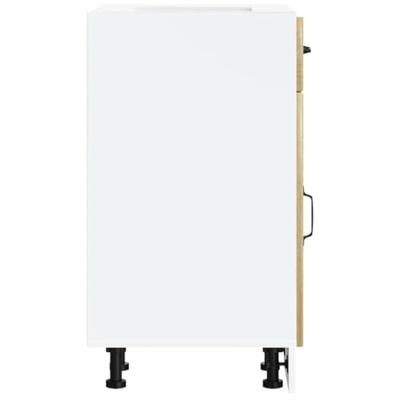 Keuken onderkast Lucca bewerkt hout sonoma eikenkleurig