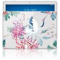 Lenovo Tab P10 Back Case Bird Flowers - thumbnail