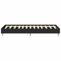 Bedframe zonder matras 75x190 cm spaanplaat zwart - thumbnail