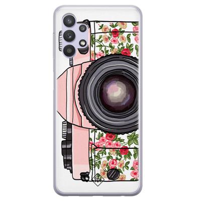 Samsung Galaxy A32 5G siliconen hoesje - Hippie camera Samsung Galaxy A32 5G siliconen hoesje - Hippie camera