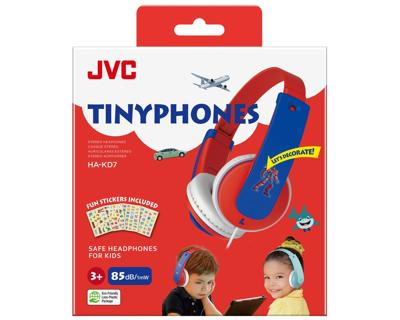 HA-KD7-RNE JVC Kids TinyPhones Headphone Red/Blue