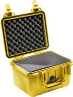 Peli 1300 Waterdichte Koffer Voor Camera'S, Meetinstrumenten, Elektronica Of Ander Kwetsbaar Apparatuur, Ip67 Water, Capaciteit: 6L, Gemaakt In De Vs, Met Aanpasbaar Plukschuim, Kleur: Geel - thumbnail