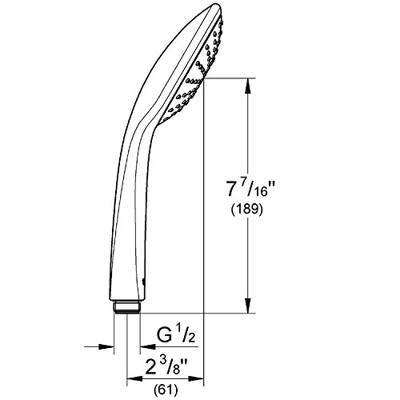 Handdouche Grohe Euphoria Mono EcoJoy Chroom - thumbnail