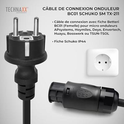 Technaxx TX-211 Kabelset 5 m 1.5 mm² 5020 5000 mm x 15 mm x 15 mm Geschikt voor model (ondulator): Universeel Technaxx TX-211 Kabelset 5 m 1.5 mm² 5020 5000 mm x 15 mm x 15 mm Geschikt voor model (ondulator): Universeel