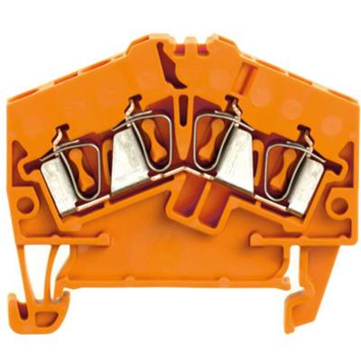 Weidmüller 1706080000 Doorgangsserieklem 2.5 mm Spanveer Oranje 100 stuk(s)