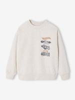 Mattel® HOT WHEELS sweater voor jongens gemêleerd beige - thumbnail