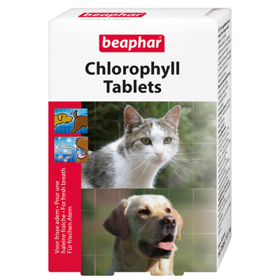 Beaphar Chlorophyl Tabletten voor hond en kat 2 x 30 tabletten Beaphar Chlorophyl Tabletten voor hond en kat 2 x 30 tabletten