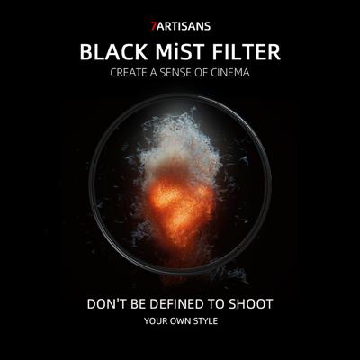 7Artisans 77mm 1/4 black mist filter voor creatieve fotografie en videografie