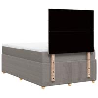 Boxspring met matras stof taupe 120x200 cm - thumbnail