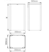 Mediclinics Mediclinics open afvalbak 80l. PP1080 - wit - thumbnail