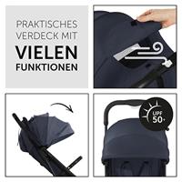 HAUCK - Compacte kinderwagen - TRAVEL N CARE - 4 wielen - opvouwbaar met één hand - Blauw - thumbnail