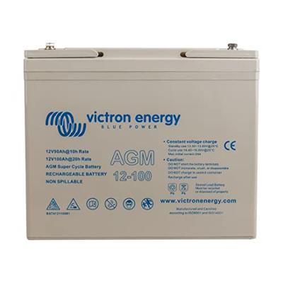 Victron Energy Super Cycle Loodaccu 12 V 100 Ah Loodvlies (AGM) (b x h x d) 26 x 21.5 x 16.8 cm M6-schroefaansluiting Geringe zelfontlading