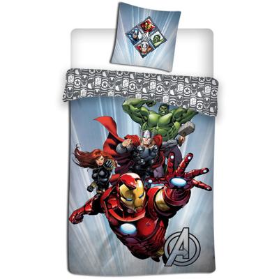 Marvel Avengers Dekbedovertrek De Hulk, Black Widow, Iron Man en Thor - 140 x 200 cm - Polyester Marvel Avengers Dekbedovertrek De Hulk, Black Widow, Iron Man en Thor - 140 x 200 cm - Polyester