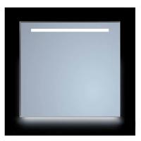 Spiegel Sanicare Q-Mirrors 65x70 cm Rechthoek Met Aan De Bovenkant & Onderzijde LED Cold White, Omlijsting Chroom incl. ophangmateriaal Met Afstandsbediening - thumbnail