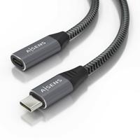 Aisens USB-verlengkabel, A107-0760, grijs, 50 cm, 1 stuk - thumbnail