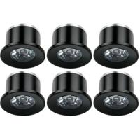 Velvalux LED Veranda Inbouwspots 6 Pack - Warm Wit 3000K - Ø31mm - thumbnail