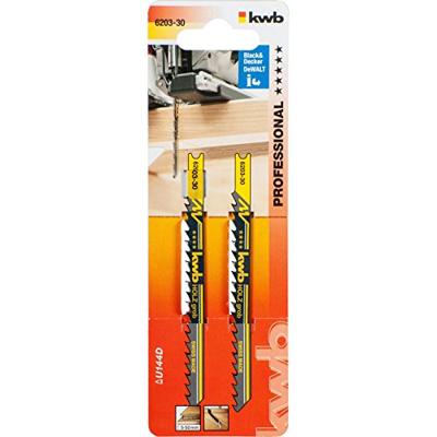 kwb 620330 Decoupeerzaagbladen, houtbewerking, HCS, universele schacht, 2 x grof 2 stuk(s)