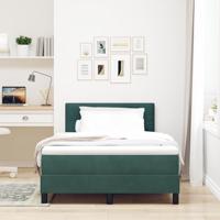 Boxspringbed met matras fluweel donkergroen Small Double - thumbnail