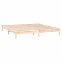 Bedframe LED massief hout 150x200 cm - thumbnail
