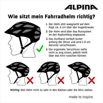 Olympic Sportswear Alpina sports urban helm haga led 51-56 mat indigo - thumbnail