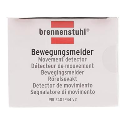 Brennenstuhl Infrarood bewegingsmelder PIR 240 IP44 Wit | 1170910 - 1170910 Brennenstuhl Infrarood bewegingsmelder PIR 240 IP44 Wit | 1170910 - 1170910