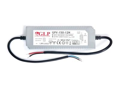 GLP LED voeding 150 watt 12 volt 12,5 Ampère - IP67 waterdicht - GLP GPV-150-12N