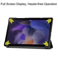 3-Vouw sleepcover hoes - Samsung Galaxy Tab A8 (2021) - Zwart - thumbnail