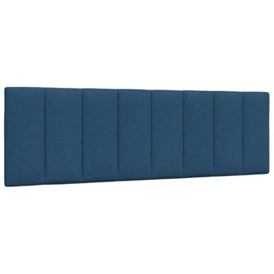 Bed met matras "Hanko" stof blauw 160x200 cm