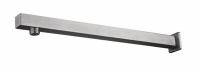 304 Rechte Douchearm Vierk.Muurbevestiging 41 cm RVS Aqua Splash