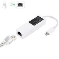 NK107A1 8 pins naar RJ45 Ethernet LAN netwerk adapterkabel totaallengte: 16cm voor iPhone X iPhone 8 & 7 Plus iPhone 8 & 7 iPhone 6 Plus & 6s Plu - thumbnail