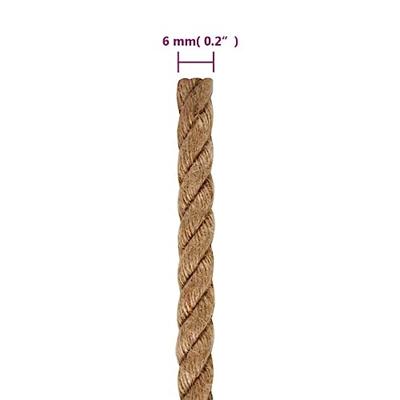 VidaXL Touw 250 m lang 6 mm dik jute