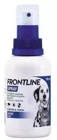 Frontline spray tegen vlooien & teken bij hond of kat 100 ml Frontline spray tegen vlooien & teken bij hond of kat 100 ml