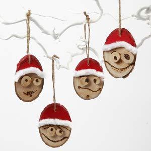 Creativ Company Houten schijf met bast, afm 9,5x6 cm, dikte 6 mm, 12 stuk/ 1 doos