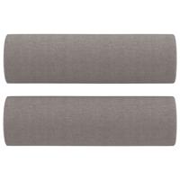 4-delige Loungeset met kussens stof taupe - thumbnail