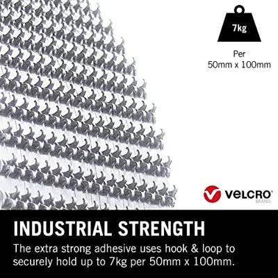 VELCRO® VEL-EC60249 Klittenband punten Om vast te plakken Haak- en lusdeel, Extra sterk (Ø) 45 mm Wit 6 paar