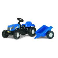 Rolly Toys traptrekker met aanhanger - rollyKid New Holland TVT 190 - thumbnail