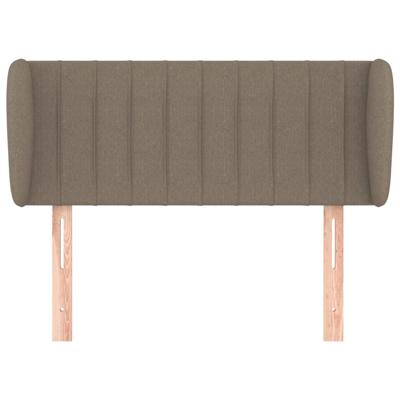 Hoofdbord met randen 83x23x78/88 cm stof taupe