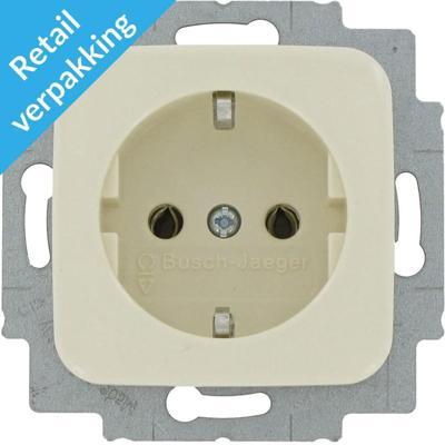 Busch Jaeger creme inbouw stopcontact ra - 4695000 Busch Jaeger creme inbouw stopcontact ra - 4695000