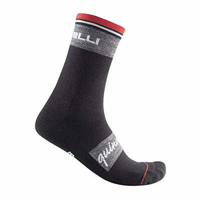 Castelli Quindici Soft Merino fietsokken zwart heren S-M