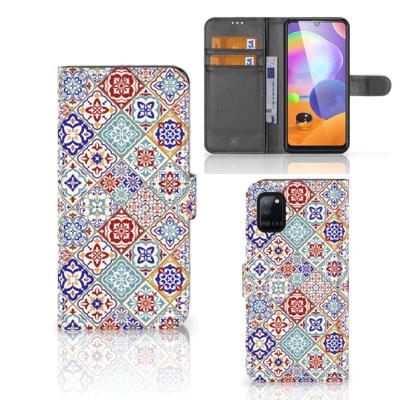Samsung Galaxy A31 | Bookcase | Tiles Color Samsung Galaxy A31 | Bookcase | Tiles Color