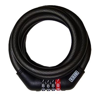 Kasp K4751215D Kabelslot Zwart Cijferslot