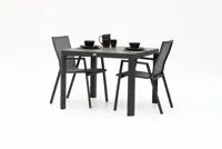 Trestino diningset gironde 100 nancy antraciet - thumbnail